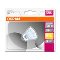 OSRAM LED STAR MR11 36° 12V 4W 827 GU4 noDIM A+ Sklo 345lm 2700K 15000h (blistr 1ks)