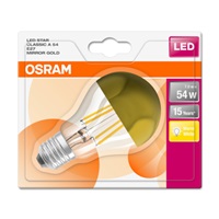OSRAM LED STAR CL A Filament Mirror-Gold 54 7W 827 E27 700lm 2700K (CRI 80) 15000h A+ (Krabička 1ks)