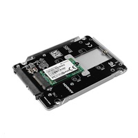 AXAGON RSS-M2SD, SATA - M.2 SATA SSD, interní 2.5" ALU box, stříbrný