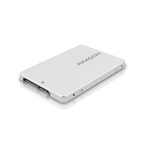 AXAGON RSS-M2SD, SATA - M.2 SATA SSD, interní 2.5" ALU box, stříbrný