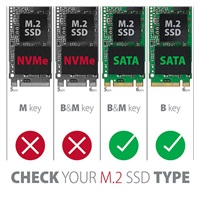 AXAGON RSS-M2SD, SATA - M.2 SATA SSD, interní 2.5" ALU box, stříbrný