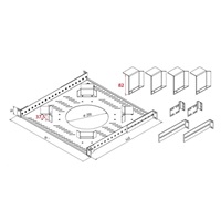 TRITON Držák rezervy kabelů, šedý