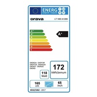 ORAVA LT-1653 LED TV, 65" 165cm, UHD 3840x2160, DVB-T/T2/C/S2, PVR ready, WiFi