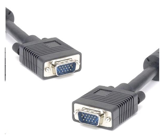 PREMIUMCORD Kabel VGA propojovací 25m (SVGA, HD15M/M, dvojité stínění, feritová jádra)