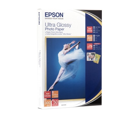 EPSON Paper Ultra Glossy Photo 10x15 (50 listů), 300g/m2