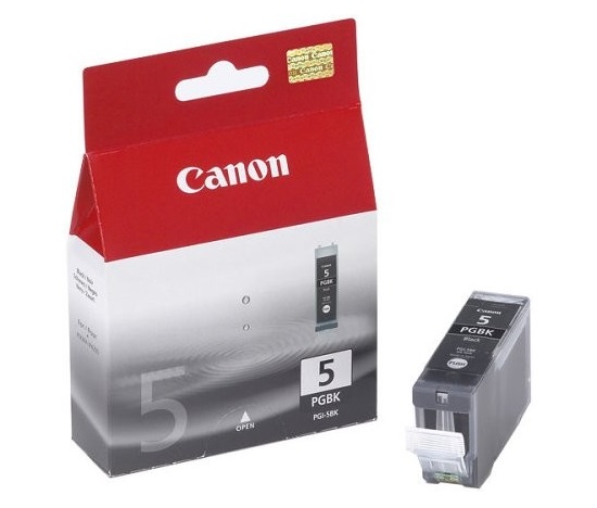 Canon PGI-5 BK černá pro iX4000, iX5000, MP-500, MP-800(R),PIXMAiP3300,3500,iP4x00,iP5200(R),MP5x0,MP6x0,MP8x0(360 str.)
