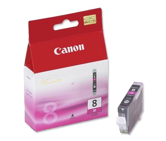 Canon CARTRIDGE CLI-8M purpurová pro  iX4000, iX5000, MP-500, MP-800, PIXMA iP3300, iP3500, iP4200, iP4300 (490 str.)