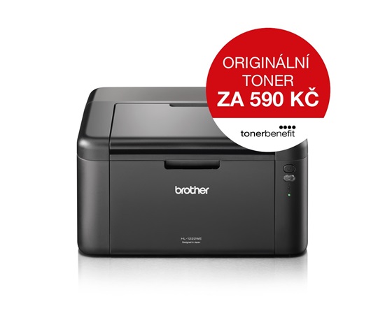 BAZAR - BROTHER tiskárna laserová mono HL-1222WE - A4, USB 2.0, WIFI, 150l - poškozený obal