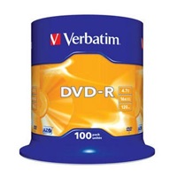 VERBATIM DVD-R(100-Pack)Spindle/General Retail/16x/4.7GB