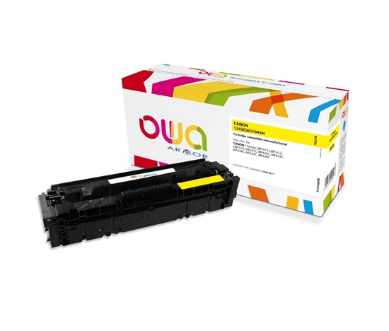 OWA Armor toner pro CANON LBP 611Cn, 613Cdw, 631Cn, 633Cdw, MFP635Cx, 2200 str., žlutá/yellow (CRG045H Y)