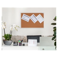 Korková nástěnka AVELI 90x60, hliníkový rám