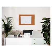 Korková nástěnka AVELI 60x90, dřevěný rám