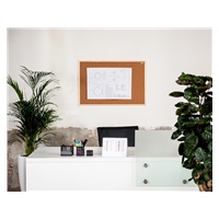 Korková nástěnka AVELI 90x150, dřevěný rám