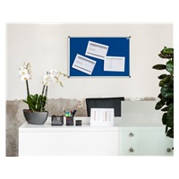 Textilní nástěnka AVELI 90x120 cm modrá,hliník.rám