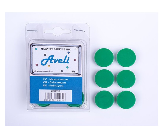 Set magnetů AVELI, zelená barva