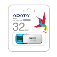 ADATA Flash Disk 32GB UV240, USB 2.0 Dash Drive, bílá