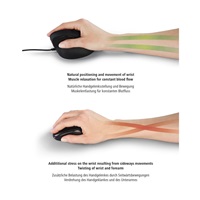 <p>Hama vertikální ergonomická kabelová myš EMĆ-500, 6 tlačítek, černá</p>