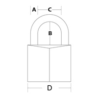 Master Lock Visací zámek  z pevného hliníku 9140EURDBLK - 40mm