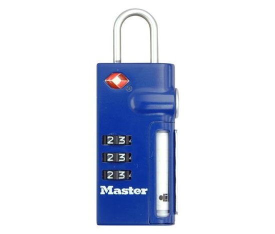 Master Lock Visací kombinační zámek  TSA 4693EURDBLU