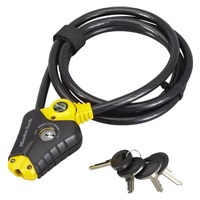 Master Lock Python 8433EURD zkracovací lanový zámek, 10mm, se čtyřmi klíči, ocel, ABS plast
