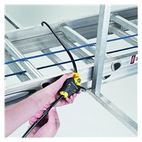 Master Lock Python 8433EURD zkracovací lanový zámek, 10mm, se čtyřmi klíči, ocel, ABS plast