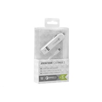 AVACOM CarMAX 2 nabíječka do auta 2x Qualcomm Quick Charge 2.0, bílá barva (micro USB kabel)