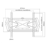 Fixní držák na televizi Fiber Novelty FN404F