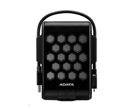 ADATA Externí HDD 2TB 2,5" USB 3.1, DashDrive™ Durable HD720, G-sensor, černý, (gumový, vodě/nárazu odolný)