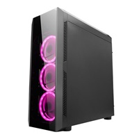 CHIEFTEC skříň Miditower Gaming SCORPION II Black, 2 x USB 3.0/1x USB 2.0, bez zdroje