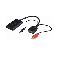PREMIUMCORD HDMI elektronický konvertor na rozhraní VGA + audio