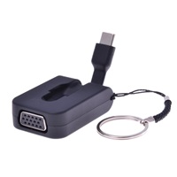 PREMIUMCORD Adaptér USB 3.1 Typ-C male na VGA female,zasunovací kabel a kroužek na klíče