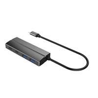 PREMIUMCORD 10G SuperSpeed USB Hub Type C to 2 X USB 3.1 A + 2 X USB 3.1 C Aluminum