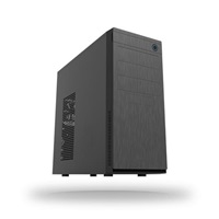 CHIEFTEC skříň Elox Series HC-10B, Miditower, USB 3.0, Black with Hair brush design front panel, bez zdroje