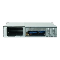 CHIEFTEC skříň Rackmount 2U UNC-210, mATX, half height PCI slots,  Black, bez zdroje