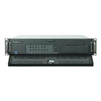 CHIEFTEC skříň Rackmount 2U UNC-210, mATX, half height PCI slots,  Black, zdroj PSF-400B (400W)