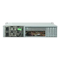 CHIEFTEC skříň Rackmount 2U UNC-210, mATX, half height PCI slots,  Black, zdroj PSF-400B (400W)