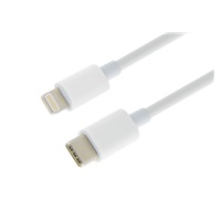 AVACOM Datový a nabíjecí kabel USB Type-C - Lightning, 100cm, bílá
