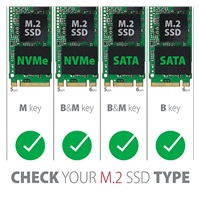 AXAGON PCEM2-DC, PCIe x4 - M.2 NVMe M-key + SATA B-key slot adaptér, chladič, LP