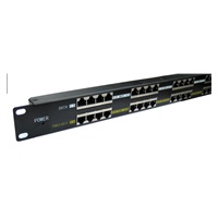Pasivní POE injektor - 16x 100Mb/s, stíněný panel
