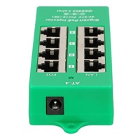 Aktivní POE injektor - 4x 1Gb/s, stíněný, 802.3af/at