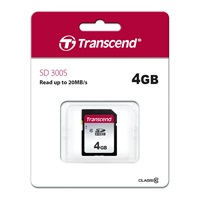 TRANSCEND SDHC karta 4GB 300S, Class 10 (R:20/W:10 MB/s)