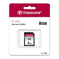 TRANSCEND SDHC karta 8GB 300S, Class 10 (R:20/W:10 MB/s)