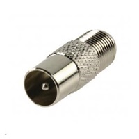 Konektor F spojka (F samice - IEC samec) - 10ks