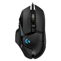 Logitech Herní myš G502 Hero, USB, Drátová USB, 16000 DPI, černá