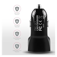 AXAGON PWC-QC5, QUICK a SMART nabíječka do auta, 2x port QC3.0/AFC/FCP + 5V-2.6A, 31.5W