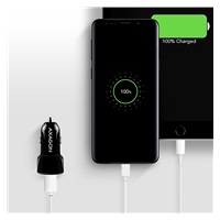 AXAGON PWC-QC5, QUICK a SMART nabíječka do auta, 2x port QC3.0/AFC/FCP + 5V-2.6A, 31.5W