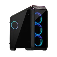 CHIEFTEC skříň Miditower STALLION II, GP-02-OP Black, 4x RGB Rainbow Fan, 2 x USB 3.0/1x USB 2.0, side glass