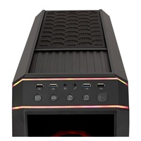 CHIEFTEC skříň Miditower STALLION II, GP-02-OP Black, 4x RGB Rainbow Fan, 2 x USB 3.0/1x USB 2.0, side glass