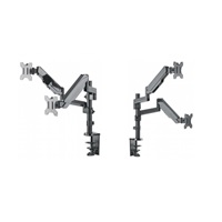 Manhattan Dual Mount, Two gas-spring jointed arms, for two 17" to 32" monitors