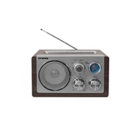 Orava RR-29 A rádio, 1 x 3,5W, AM / FM rádio, USB, AUX vstup, SD karta, hnědá / stříbrná
